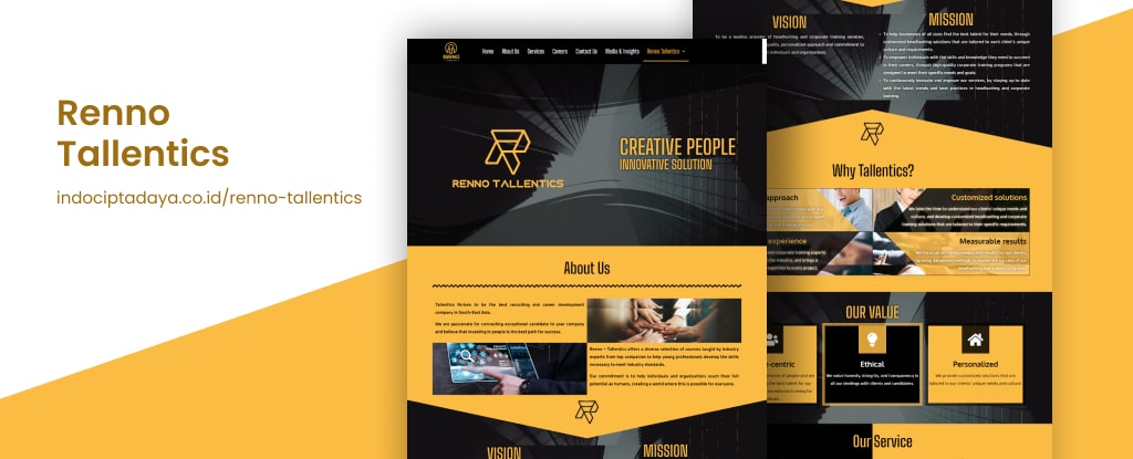 Portofolio Jasa Pembuatan Website Profesional Creativemu 1